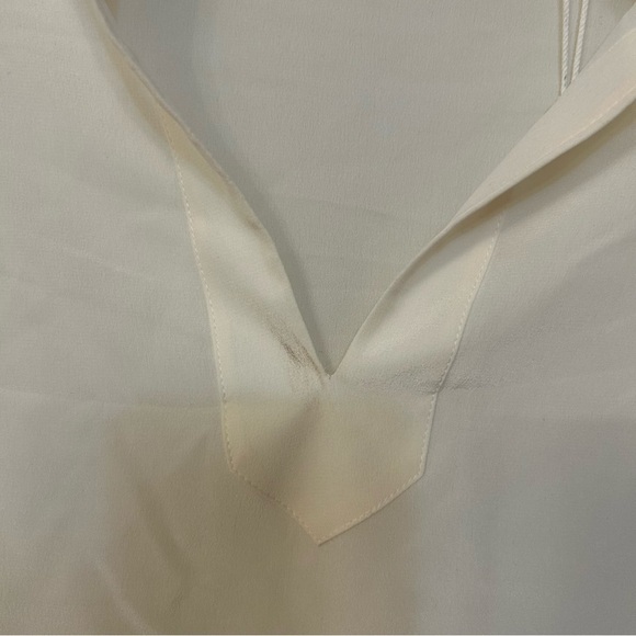 Rebecca Taylor Women's Essential Silk Blouse Top in Snow Size S - Picture 14 of 14